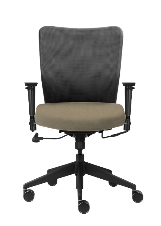 Part-Time Task Chair, Inertia Chair, by Allseating (Hard Surface Casters) (For CBI Health)